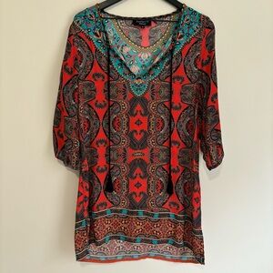 Anthropologie Feathers By Tolani Blouse